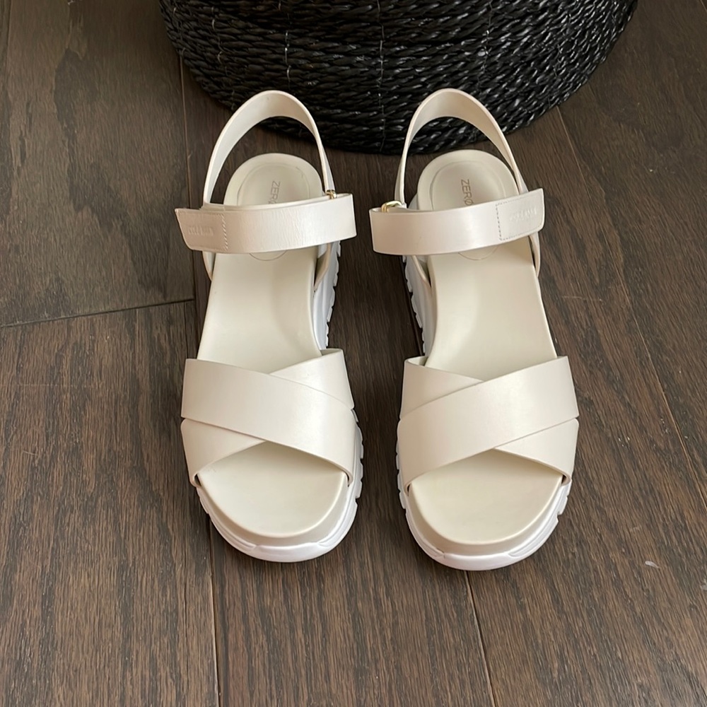 Cole Haan zerogrand ivory sandals